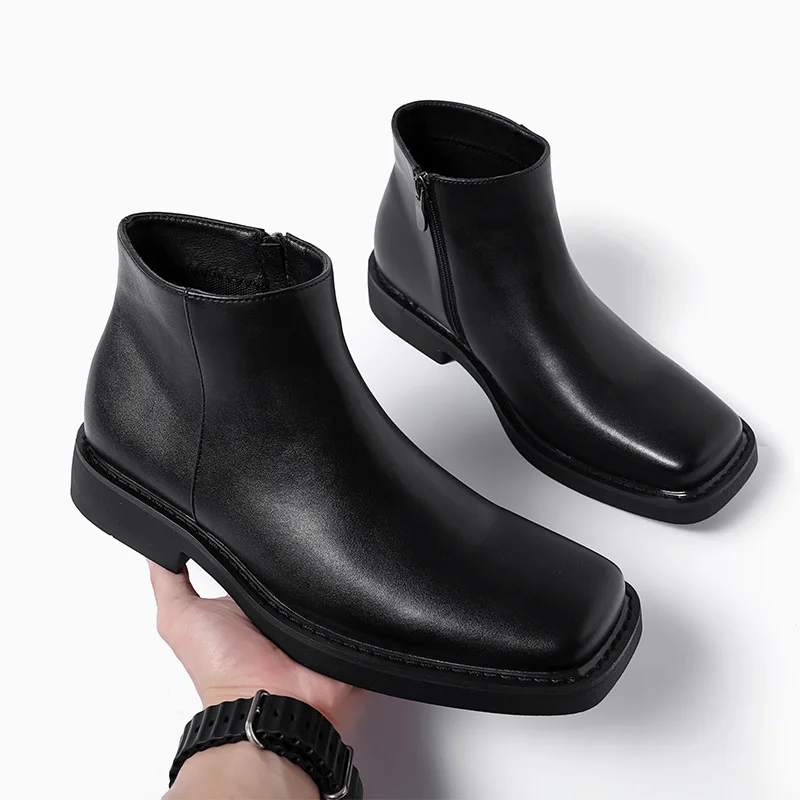 Mens Fashion Dress Shoes - Black New Fashion Men Casual Leather