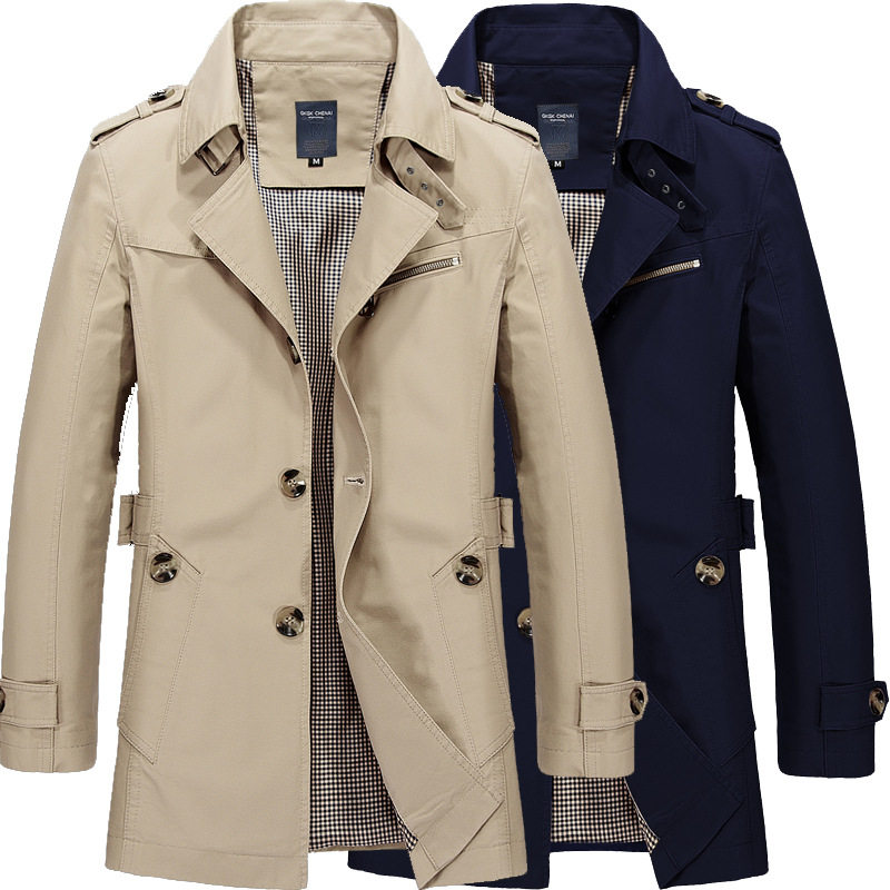 Mens Fashion Store - Trench Coats Double Breasted Mens Promotion