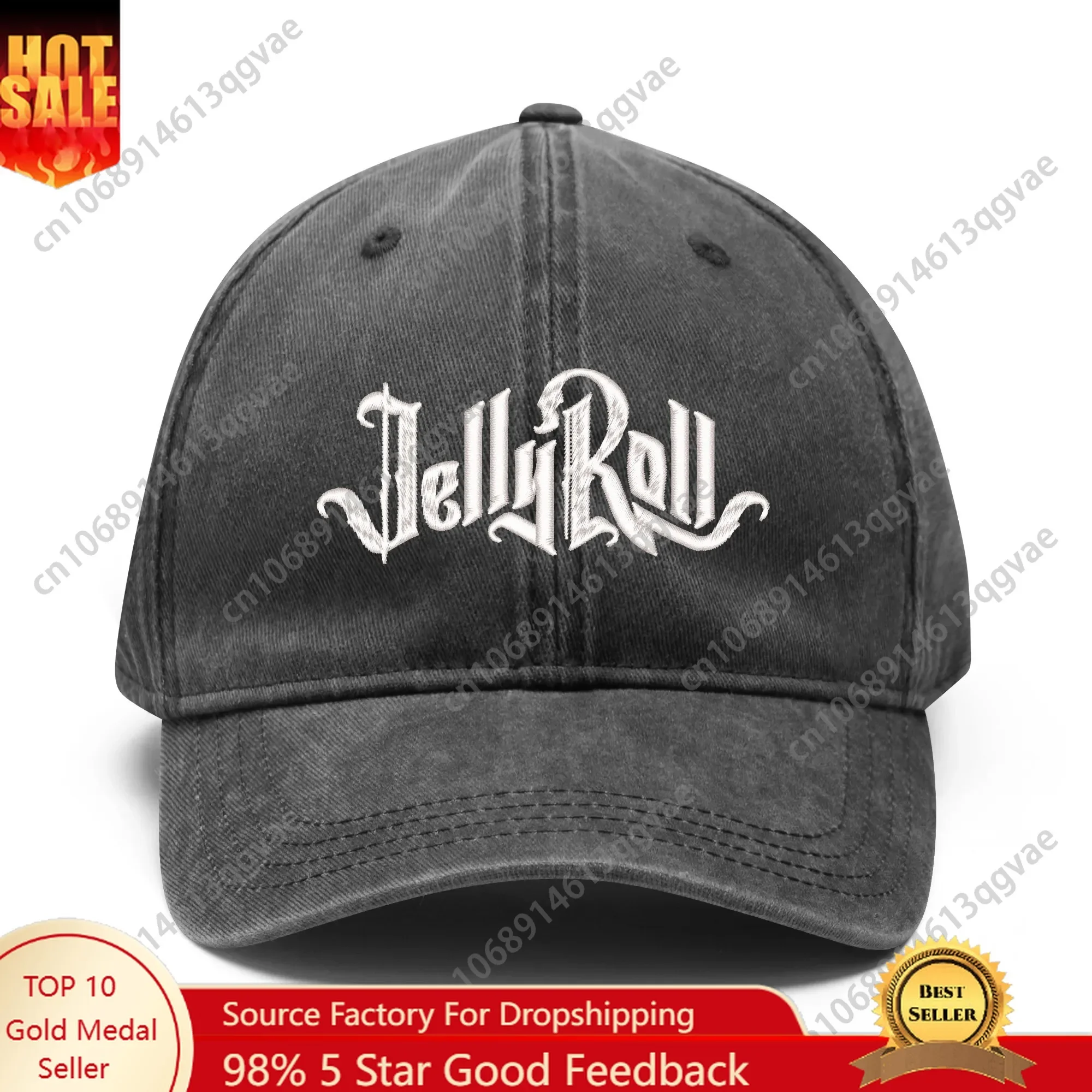 Trucker Hat Cap - Jelly Singer Roll Music Reaper7man Embroidery
