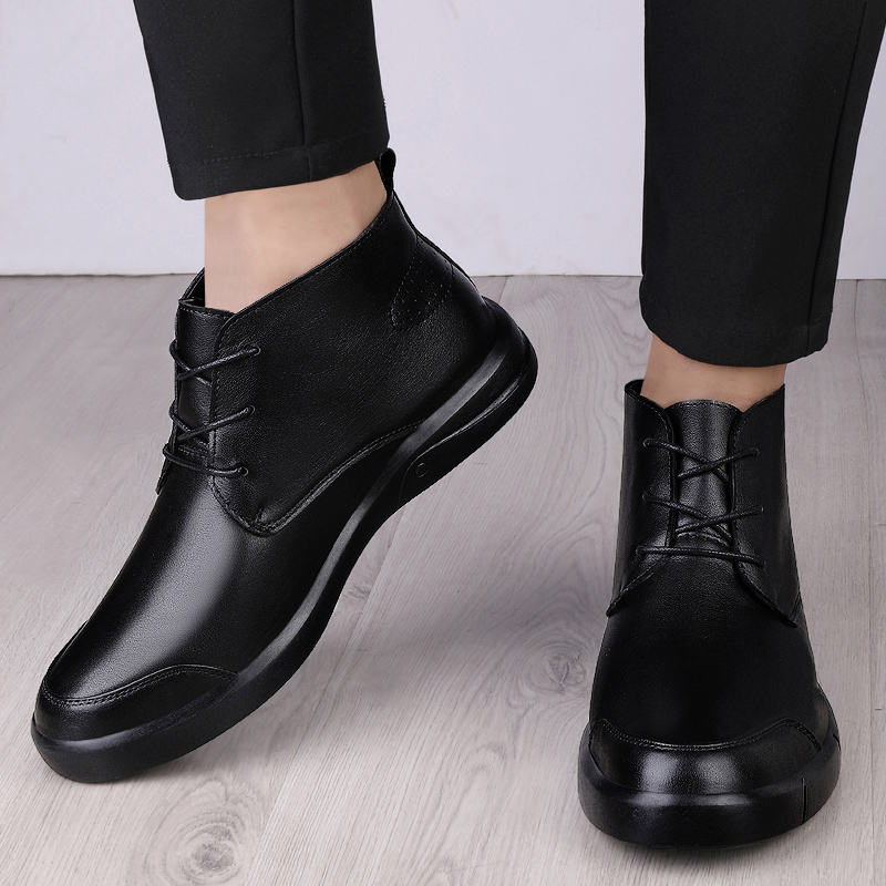 Mens Fashion Dress Shoes - Famous Luxury Ankle Boots High Quality