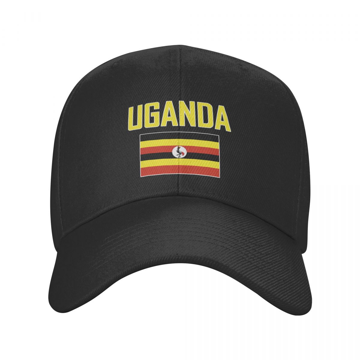 Men Fashion Uganda - UGANDA Name With Flag Sun Baseball