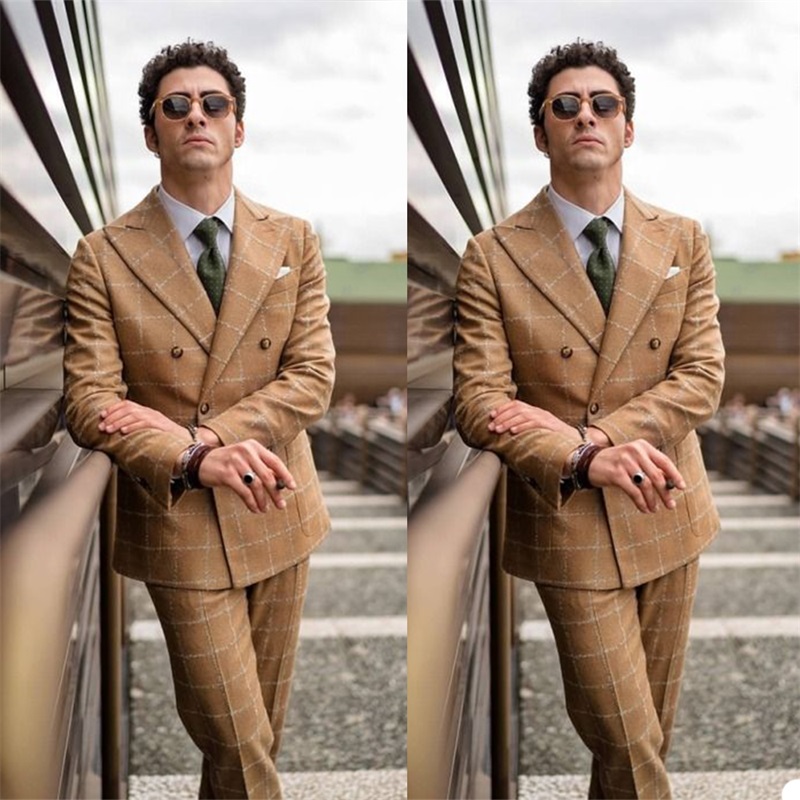 Mens Fashion Trajes - Fashion 2-Piece Handsome Men Suits Slim