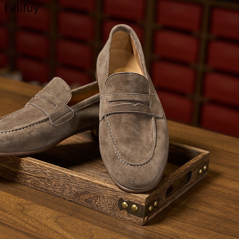Mens Fashion Dress Shoes - Men‘s Comfortable Lightweight Casual Loafers Shoes