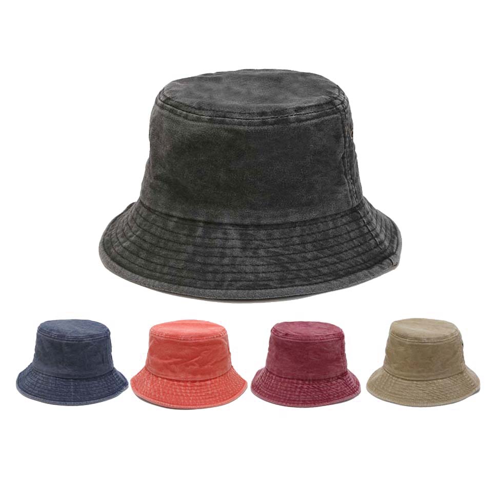 Mens Fashion Bucket Hat - 2023 New Foldable Fisherman Hat Washed