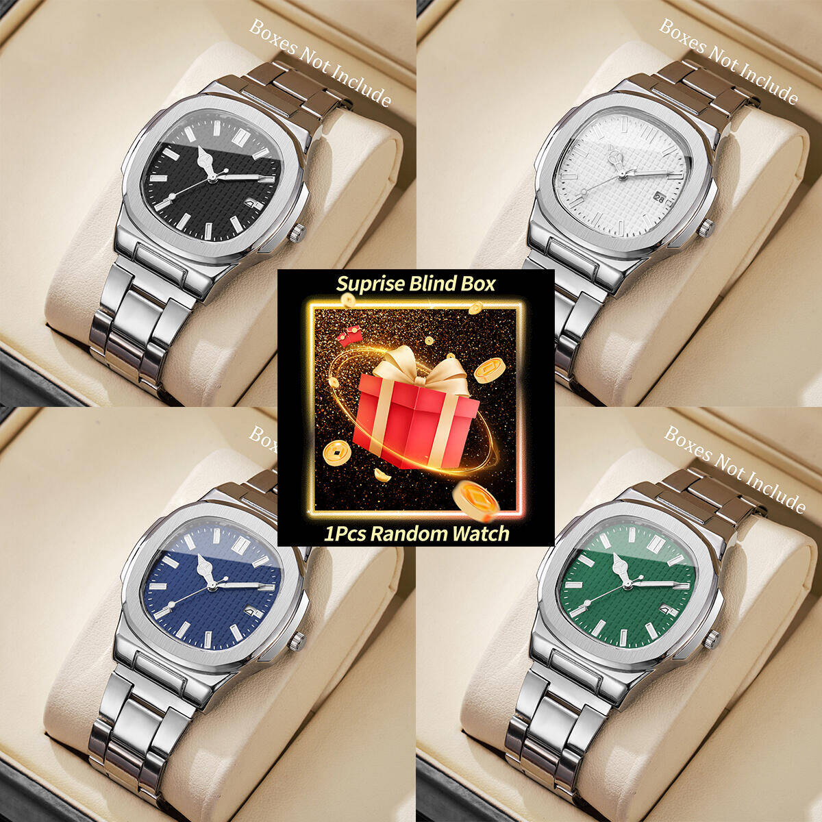 Mens Fashion Watch - 1PC Surprise Mystery Watch Blind Box-Fashion