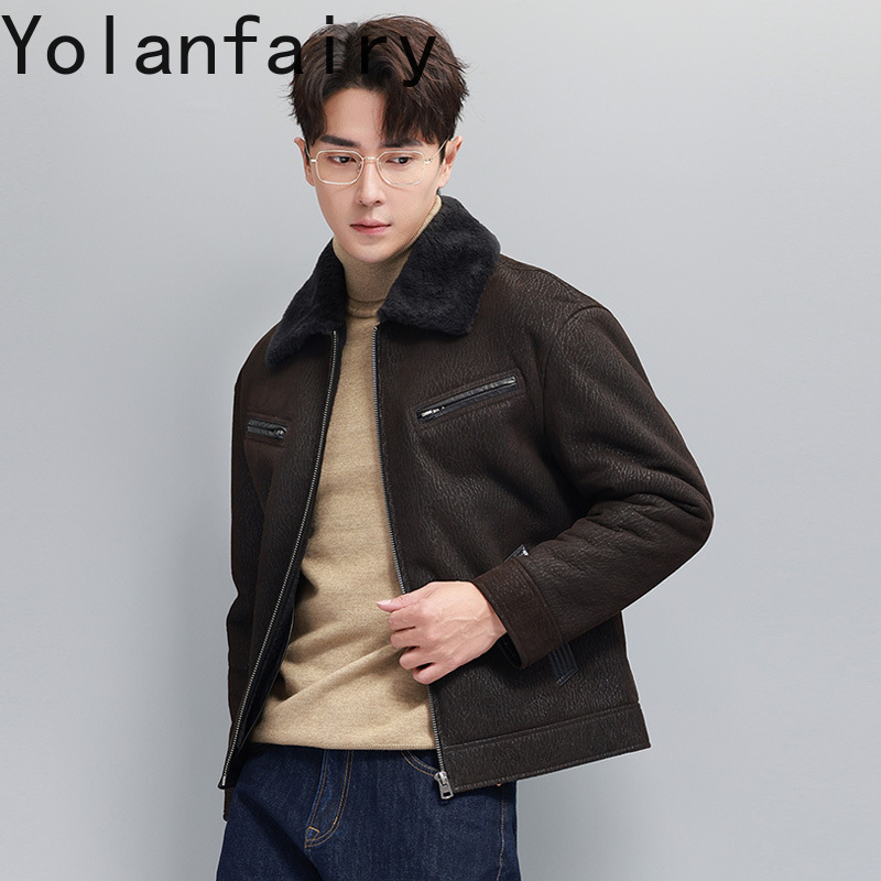 YOLANFAIRY Vintage Fashion Nat - Men'S Fashion Leather Jacket recension och pris