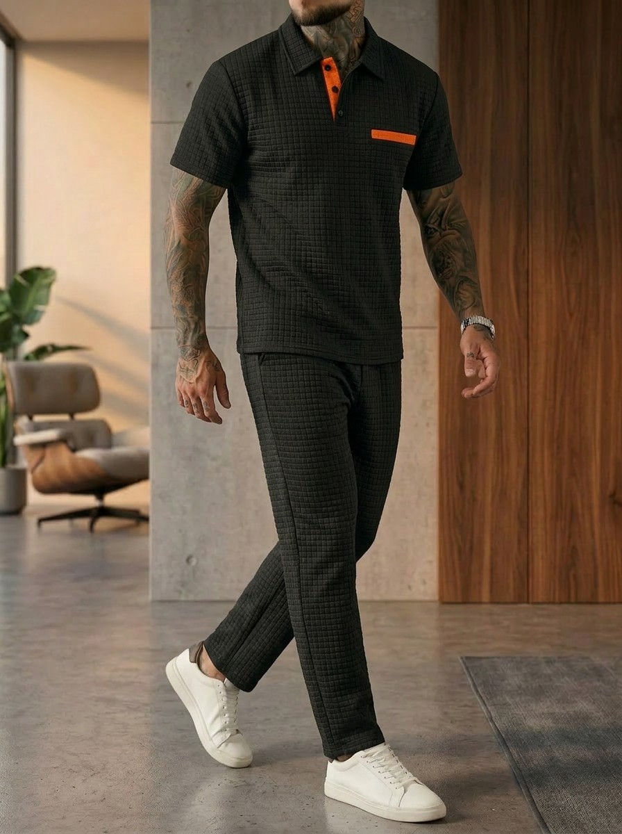 Summer New Men's Fashion Color - Men'S Fashion Polo Shirt recension och pris