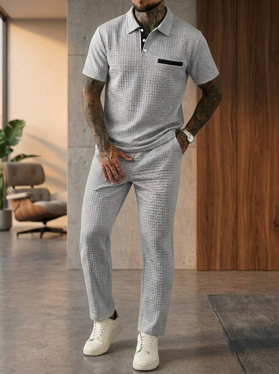 Summer New Men's Fashion Color - Men'S Fashion Polo Shirt recension och pris