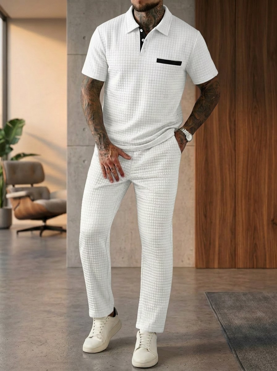 Summer New Men's Fashion Color - Men'S Fashion Polo Shirt recension och pris