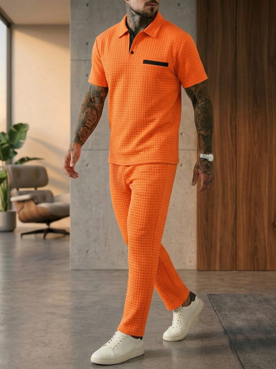 Summer New Men's Fashion Color - Men'S Fashion Polo Shirt recension och pris