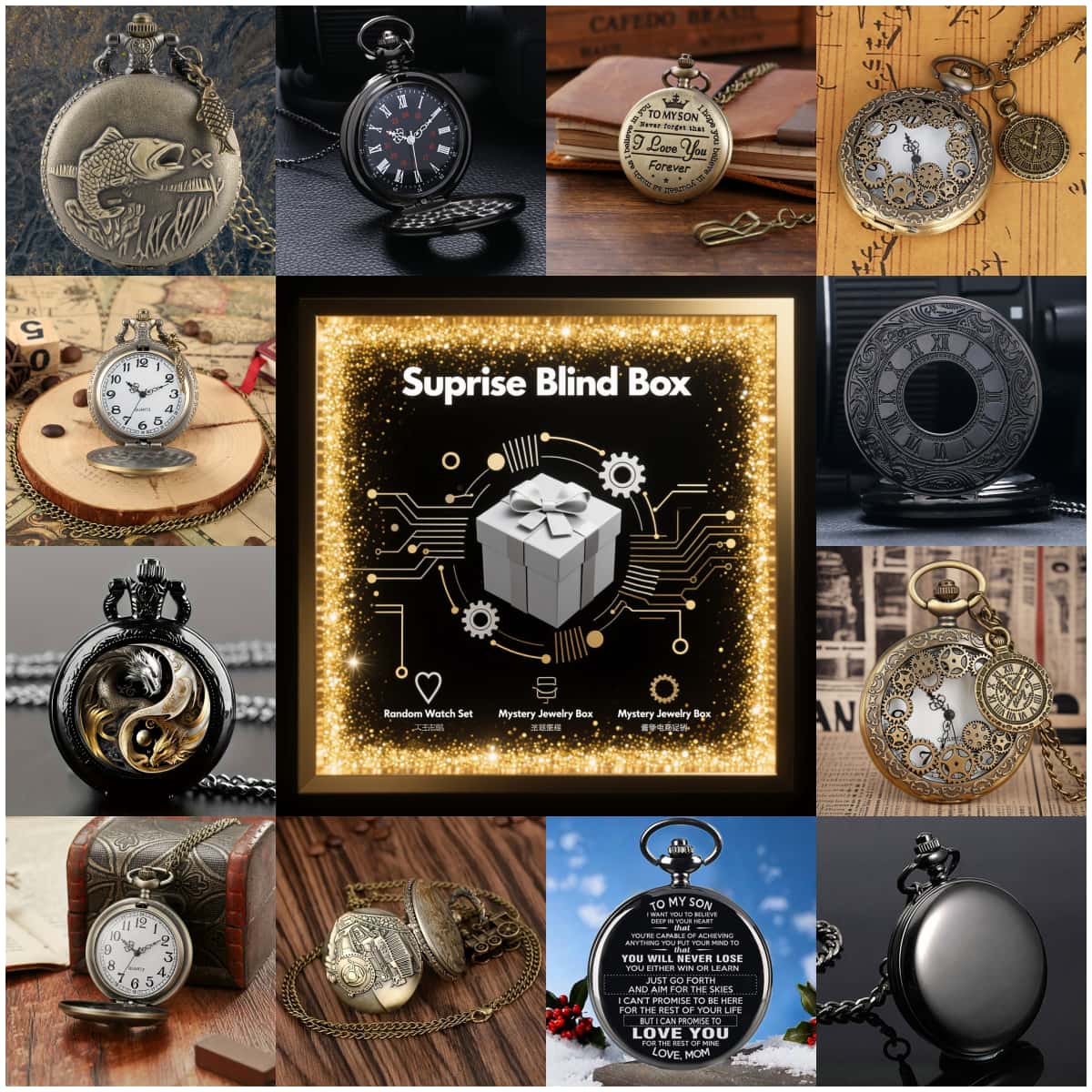 1PC Surprise Mystery Watch Bli - Mens Fashion Watch recension och pris