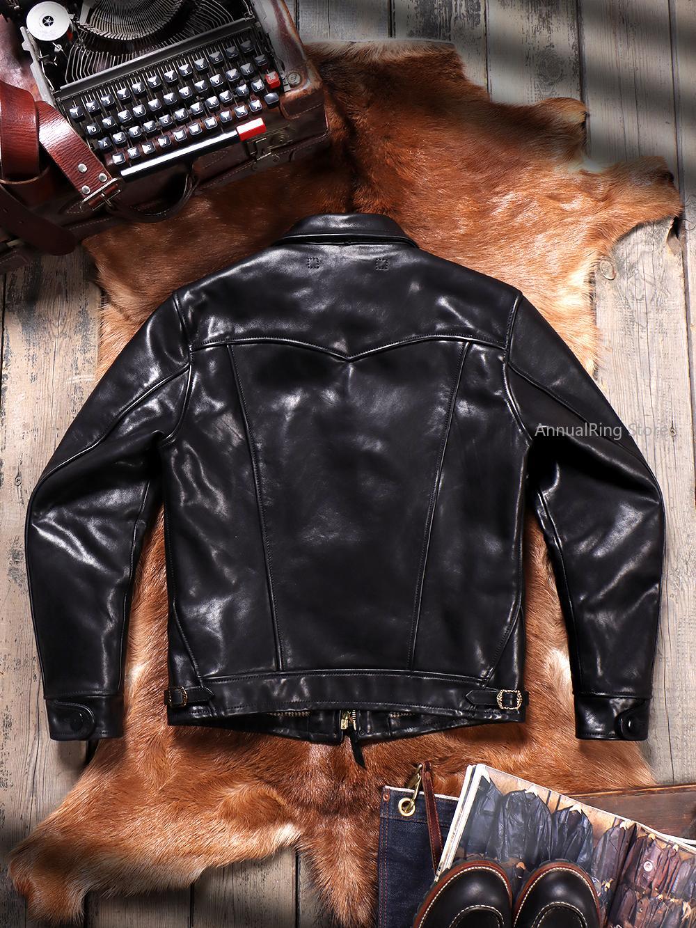 Full Grain Batik Vegetable Tan - Men'S Fashion Leather Jacket recension och pris