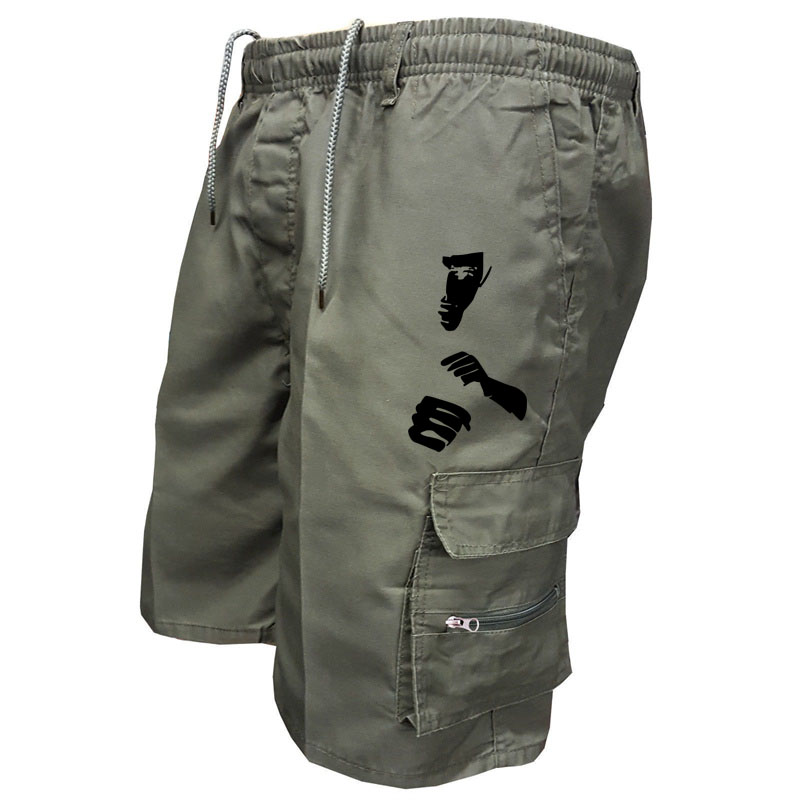 Fashion Print Workwear Shorts  - Mens Fashion Cargo Pants recension och pris