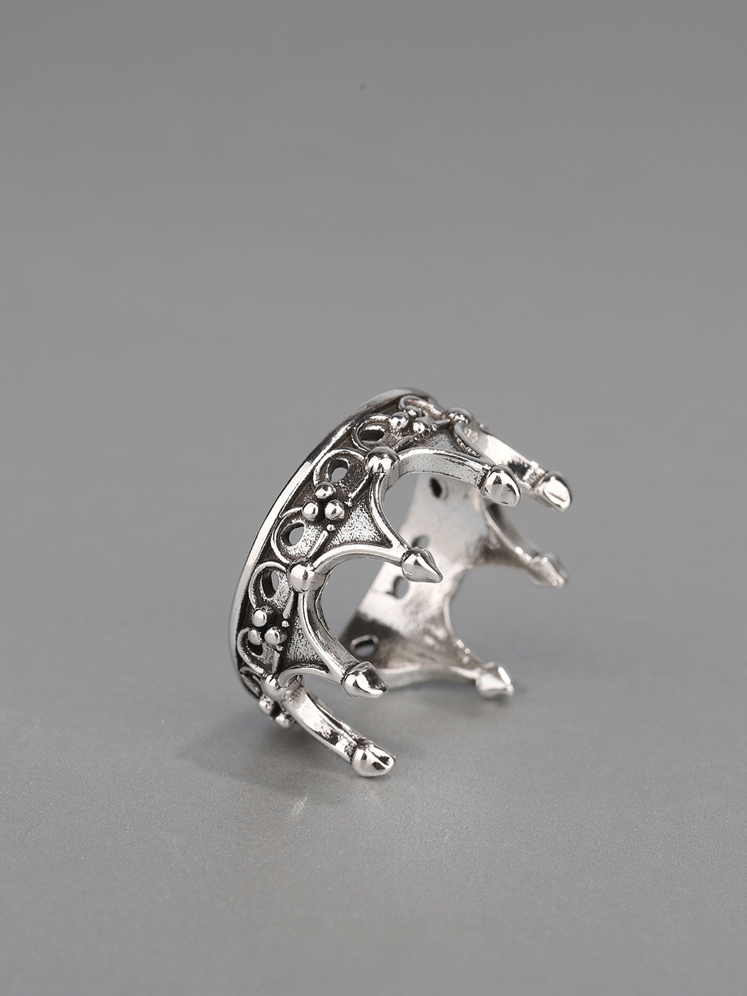Gothic Crown Ring Adjustable O - Men Fashion King recension och pris