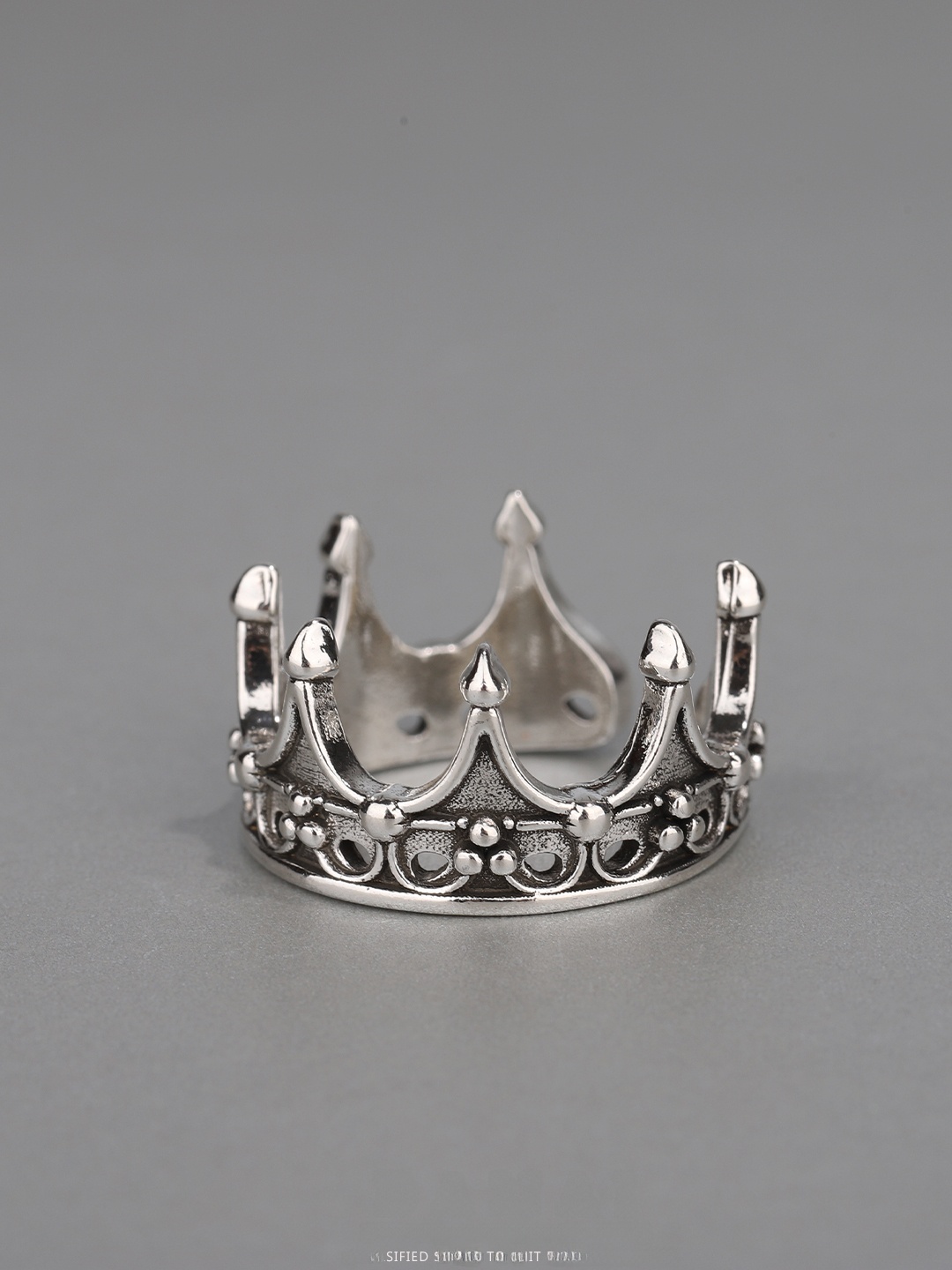 Gothic Crown Ring Adjustable O - Men Fashion King recension och pris