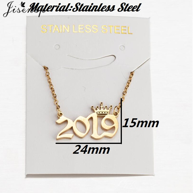 Stainless Steel Crown Year Num - Men'S Fashion Year 2000 recension och pris