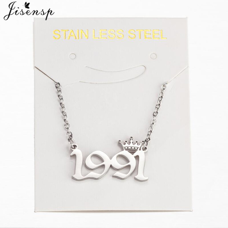 Stainless Steel Crown Year Num - Men'S Fashion Year 2000 recension och pris