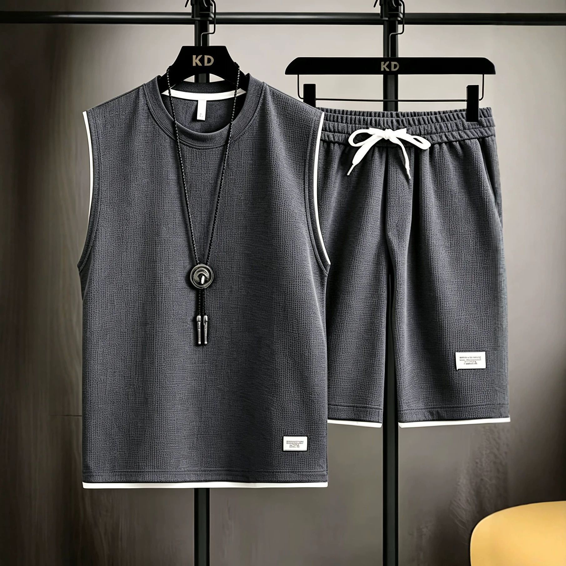 Summer men's vest sets high qu - Men'S Fashion recension och pris
