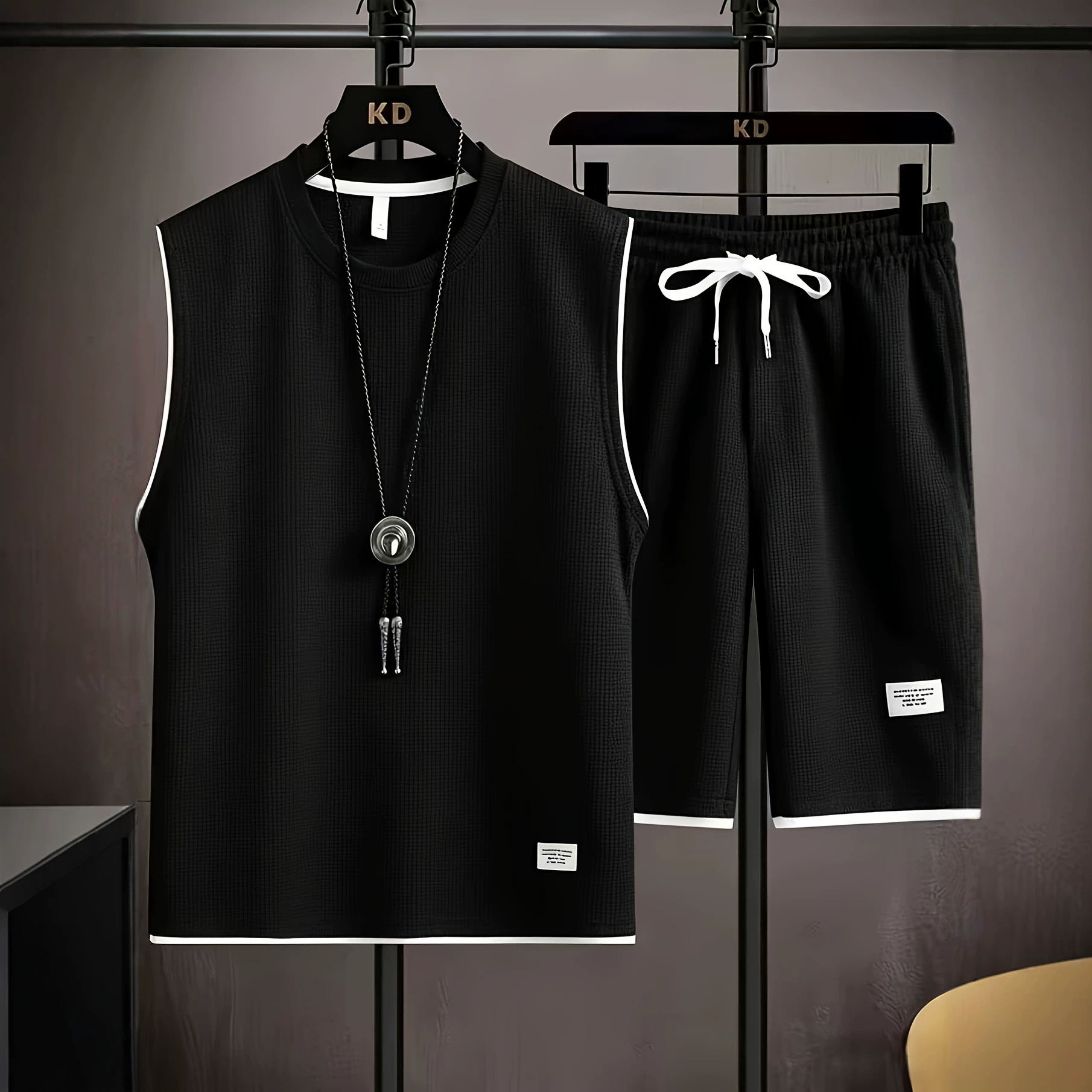 Summer men's vest sets high qu - Men'S Fashion recension och pris