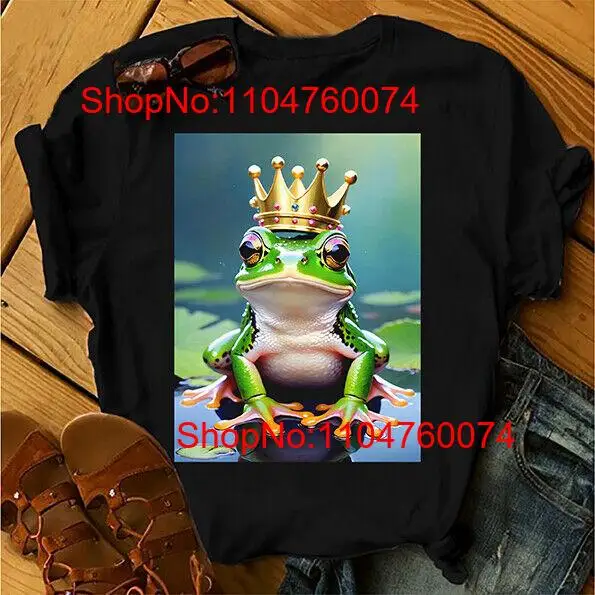 Funny T Shirt FROG IN A CROWN  - Men Fashion King recension och pris