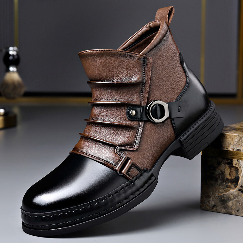 Autumn Winter Retro Ankle Boot - Fashion Men'S Boots recension och pris