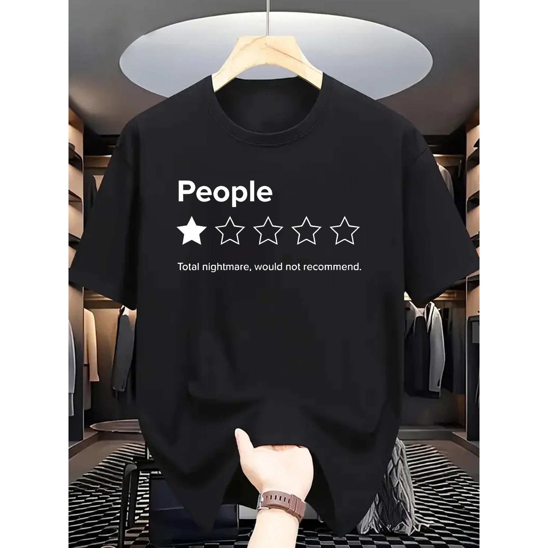 People 1 Star Review Print Gra - Men'S Fashion Reviews recension och pris