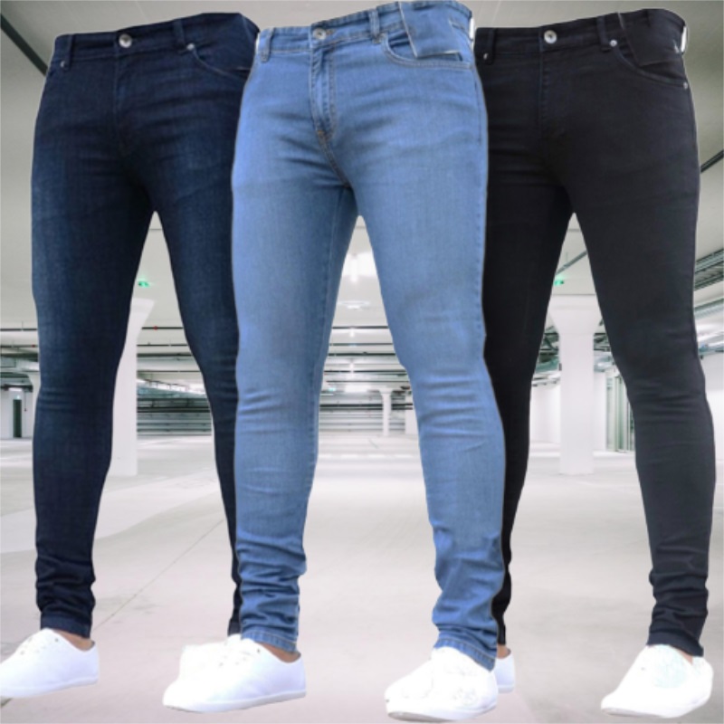 Men's Jeans Stretch Slim Fit T - Skinny Jeans Ripped recension och pris