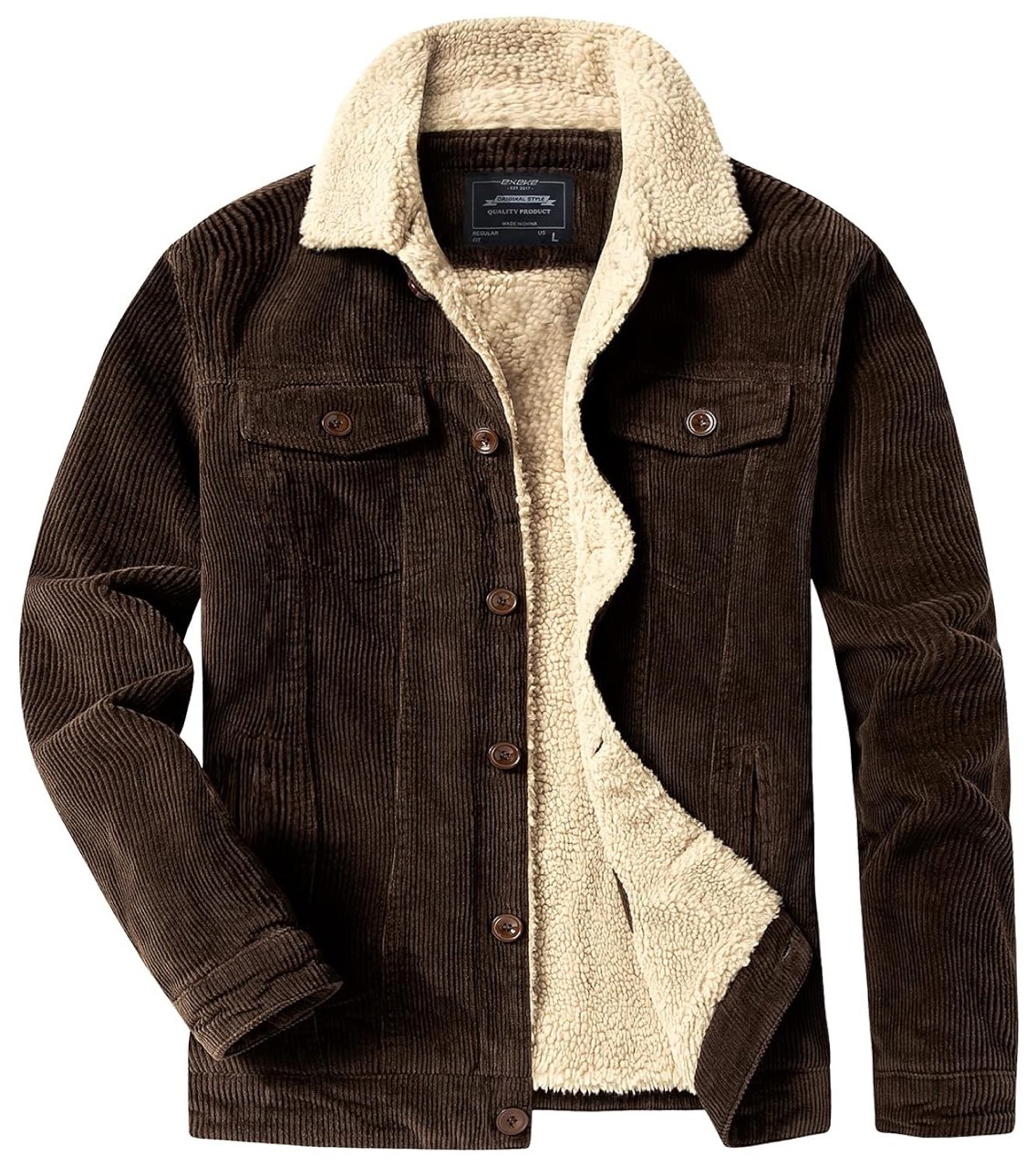 Winter Corduroy Jacket Men Vin - Corduroy Jacket Men recension och pris