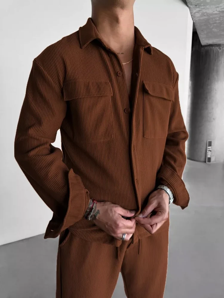 2025 Spring Casual Mens Two Pi - Corduroy Jacket Men recension och pris