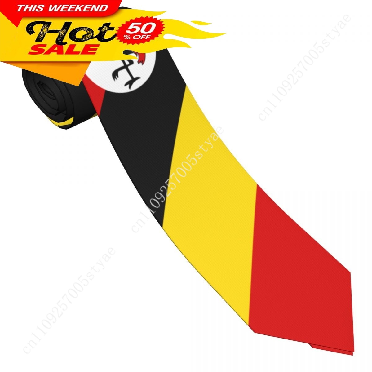 Uganda Flag Tie Emblem Necktie - Men Fashion Uganda recension och pris