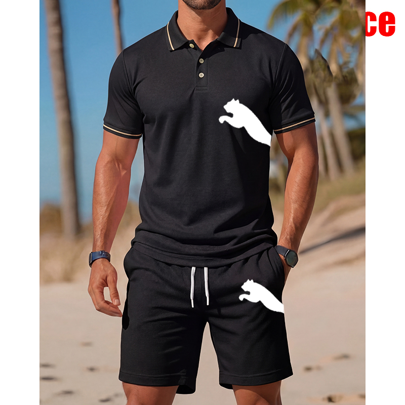 Men's Casual Short-Sleeved Pol - Men'S Fashion Polo Shirt recension och pris