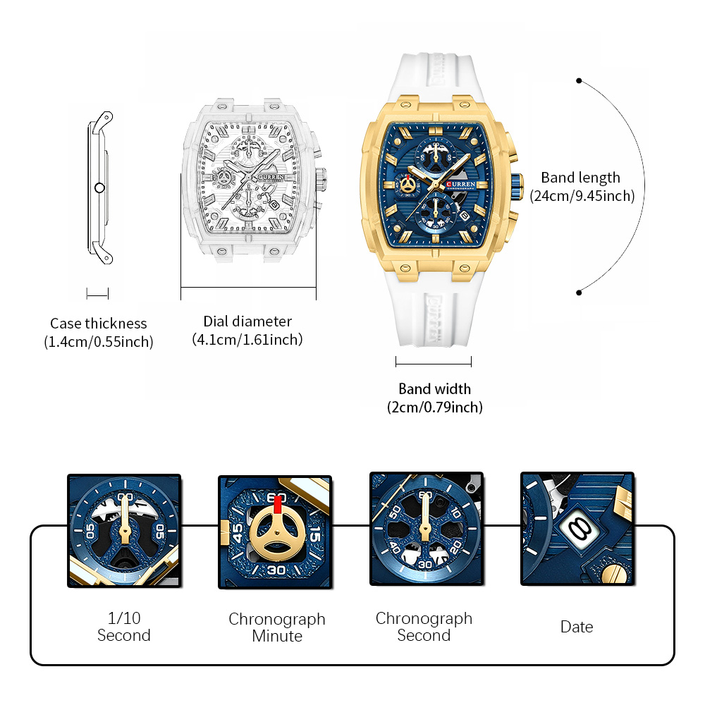 CURREN Luxury Vintage Watch fo - Mens Fashion Watch recension och pris