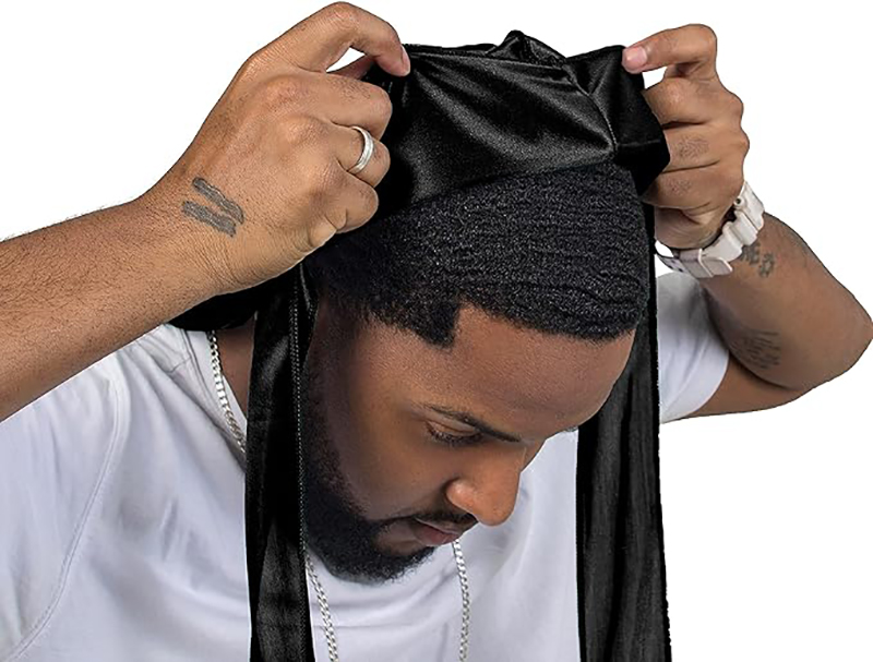 3PCS/LOT Long Durag Silk Satin - Men'S Fashion With Hat recension och pris