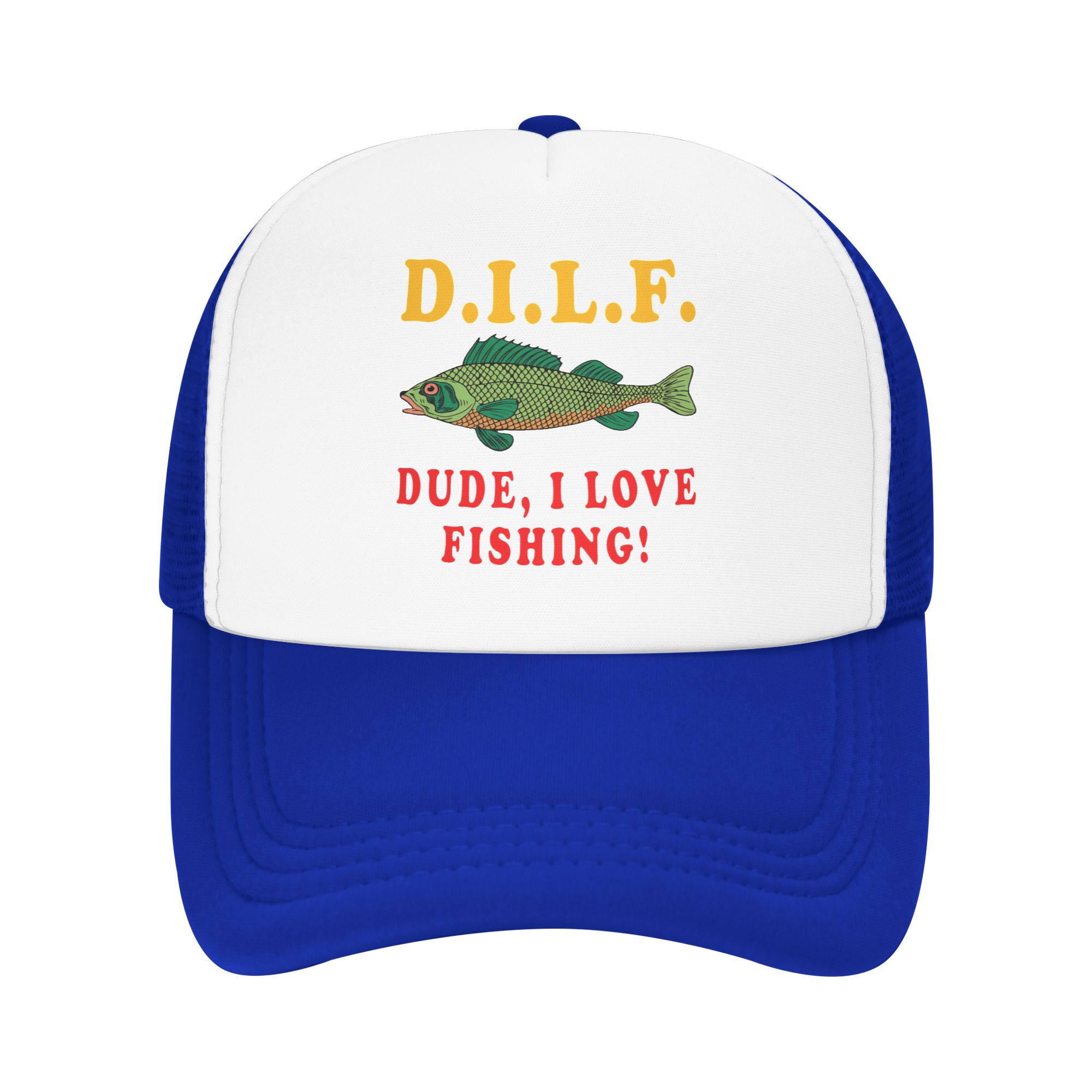 Dude I Love Fishing DILF   Mem - Trucker Hat Cap recension och pris