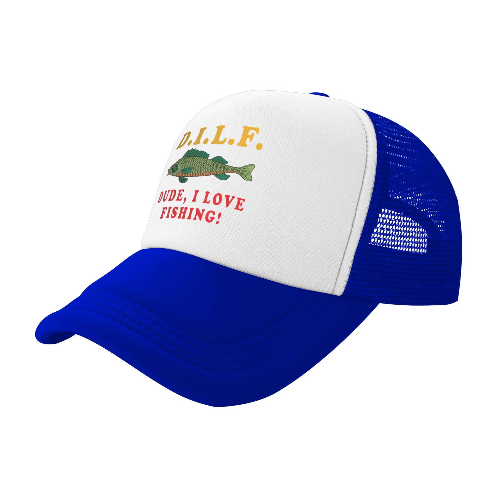 Dude I Love Fishing DILF   Mem - Trucker Hat Cap recension och pris