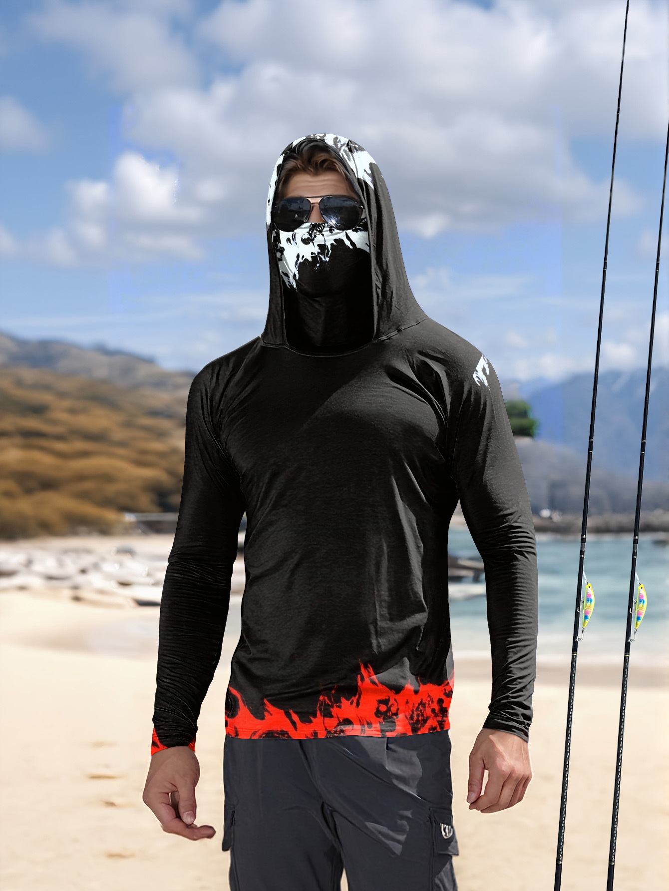 Men Hood Fishing Shirt long sl - Men'S Fashion Trends recension och pris