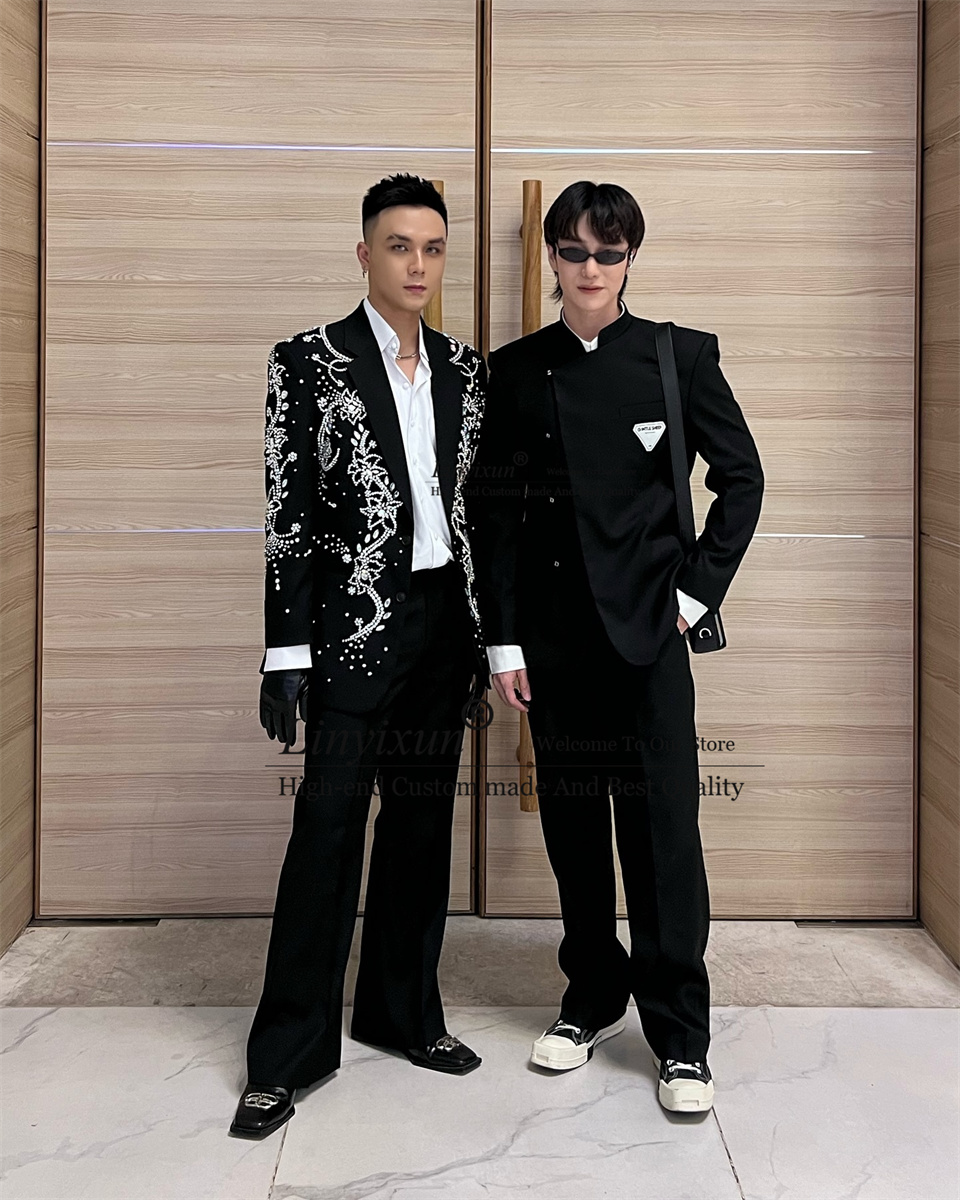 Fashion Metal Diamond Embellis - Mens Fashion Trajes recension och pris