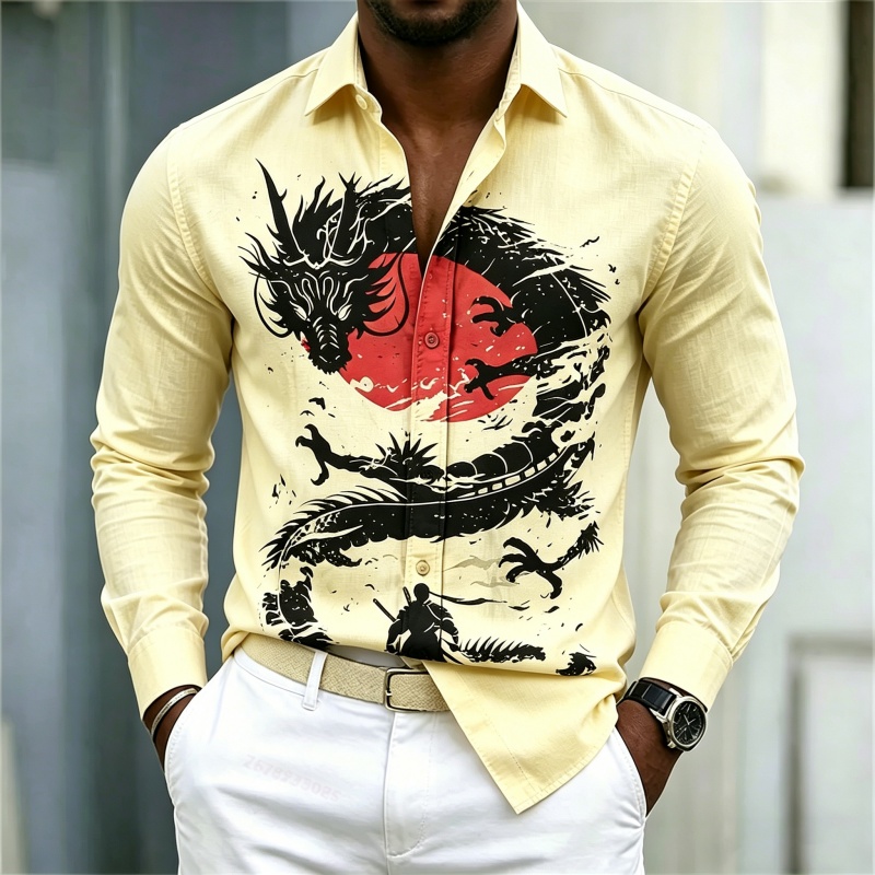 2026 New Men's Shirt White Bla - Men'S Fashion recension och pris