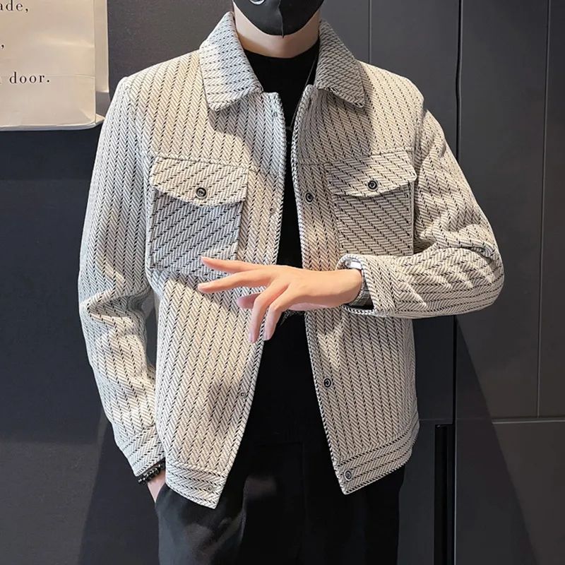 Male Wool & Blends Coats Strip - Men'S Fashion Reviews recension och pris