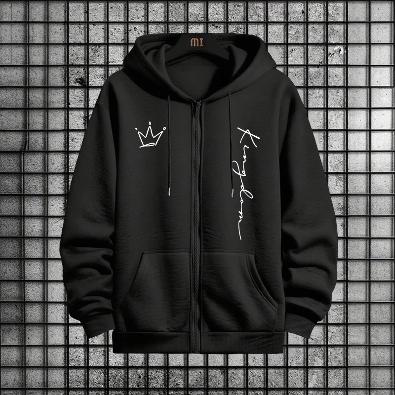 King Letter Print Hoodie and S - Men Fashion King recension och pris