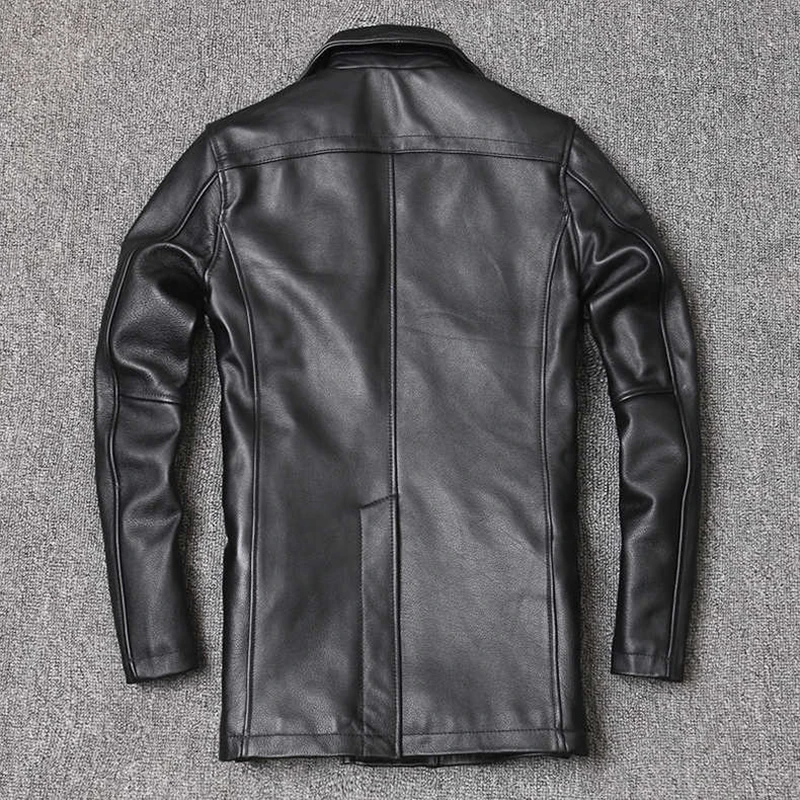 Genuine Leather Jacket Men's T - Men'S Fashion Leather Jacket recension och pris