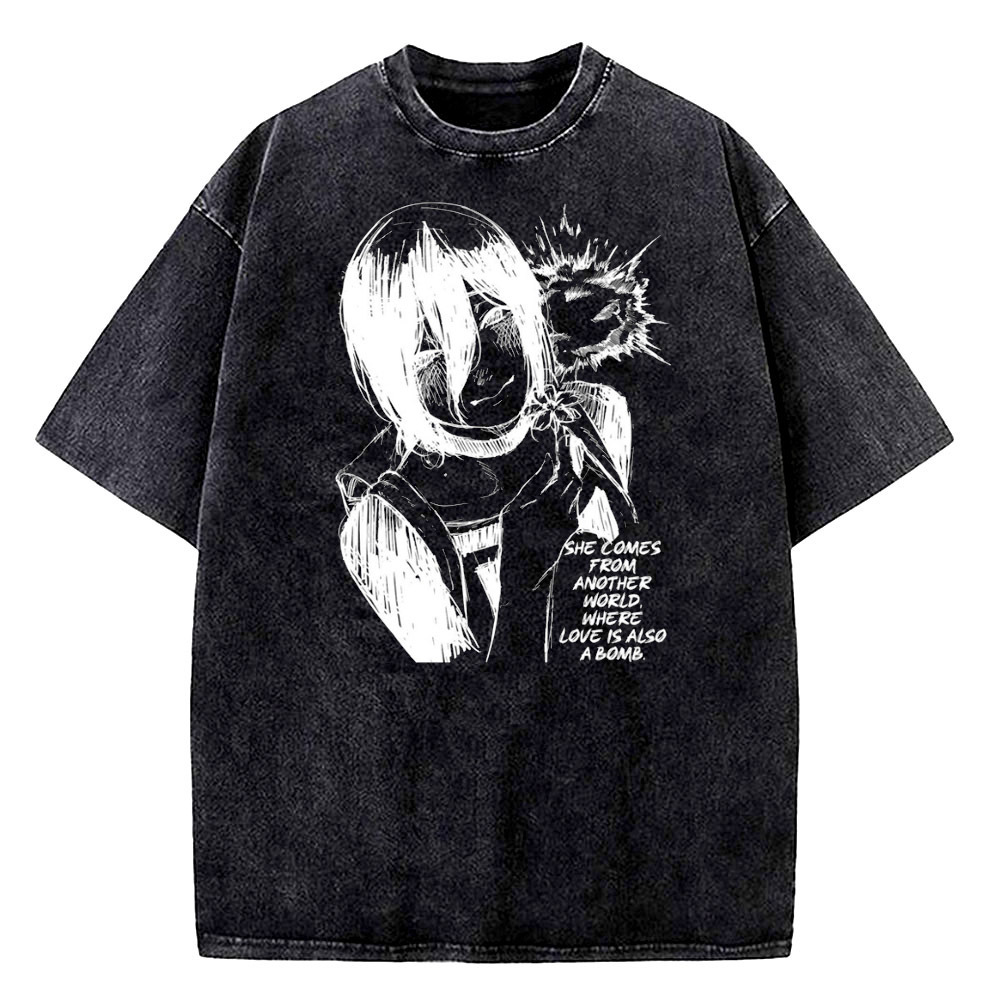 Reze Vintage Washed cotton tee - Men'S Fashion University recension och pris