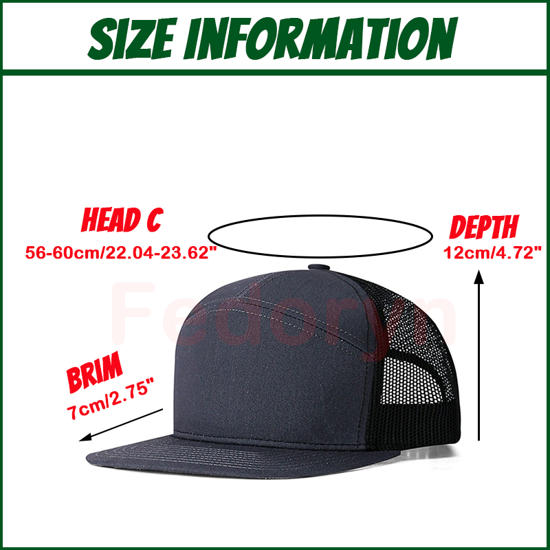 Fedoryn Custom Embroidery Logo - Trucker Hat Cap recension och pris