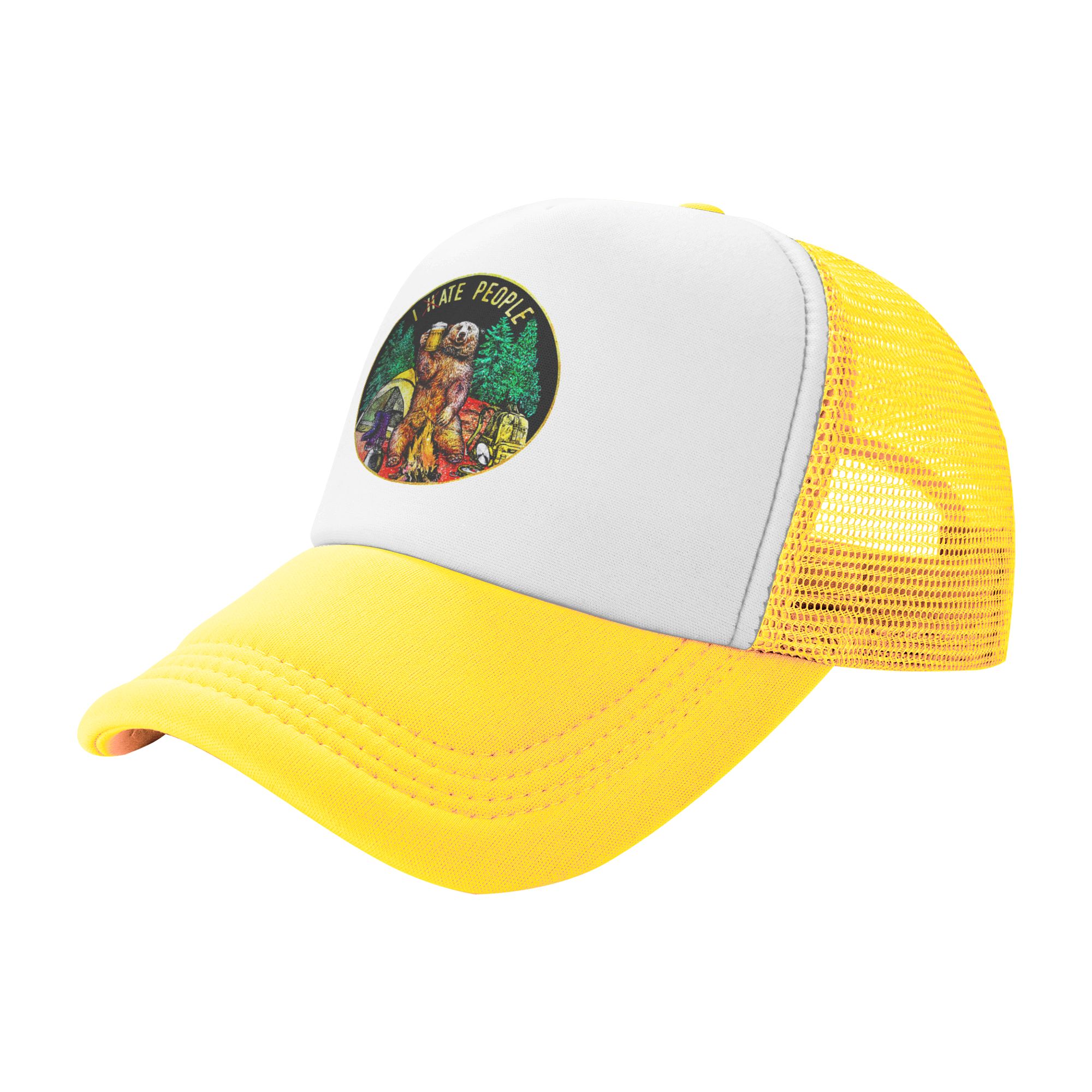 I Hate People Bear Camping Bas - Trucker Hat Cap recension och pris