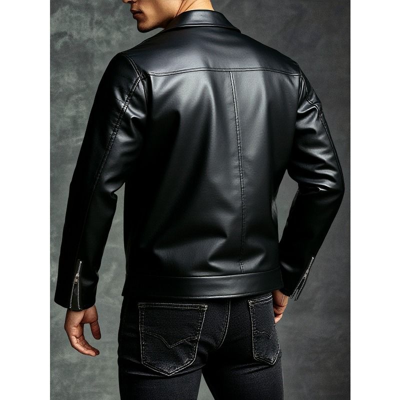 New Men's Leather Jacket Fashi - Men'S Fashion Leather Jacket recension och pris