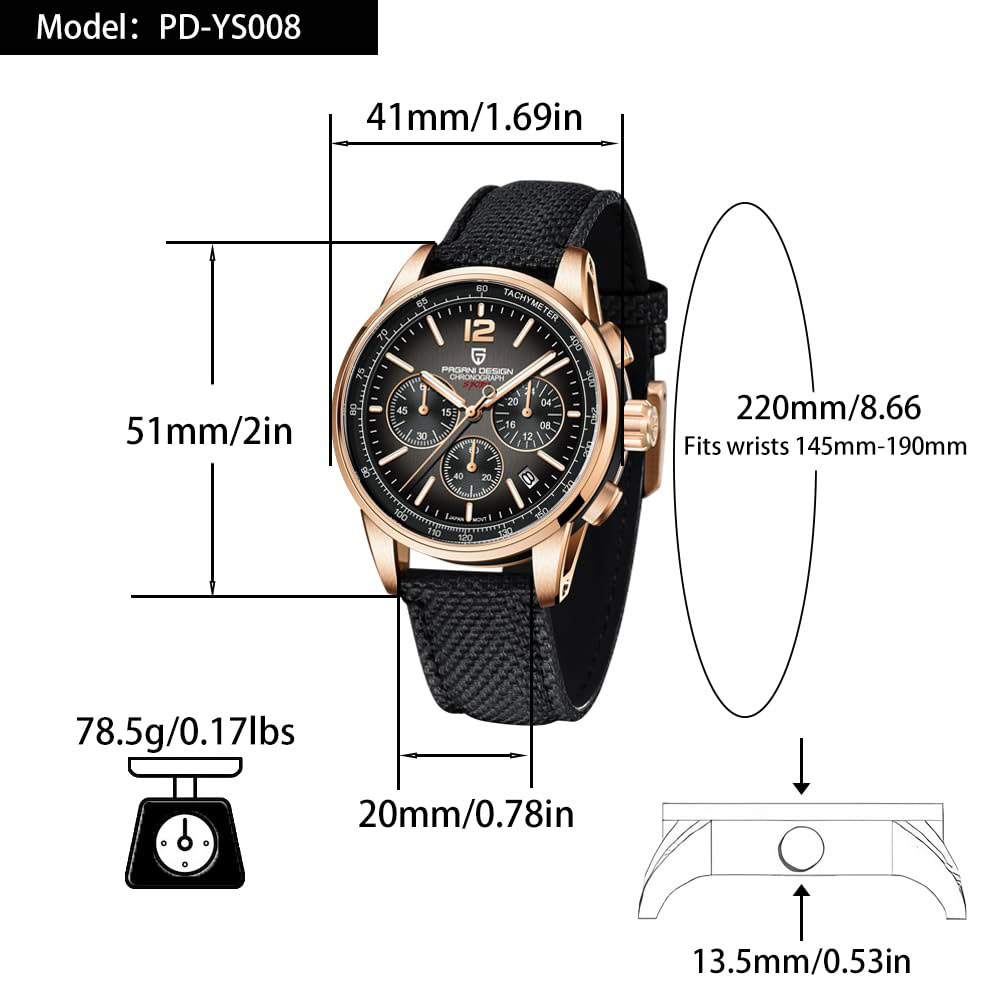 PAGANI DESIGN New Mens Watch 4 - Mens Fashion Watch recension och pris
