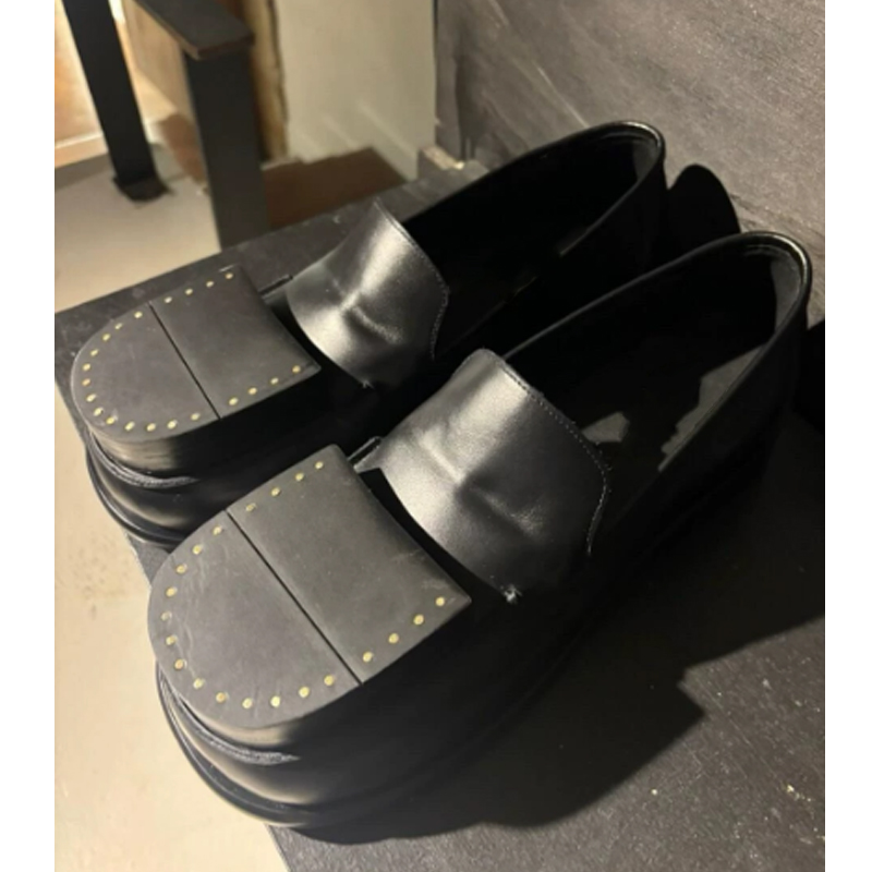 Men's Black Round Toe Loafers  - Mens Fashion Dress Shoes recension och pris