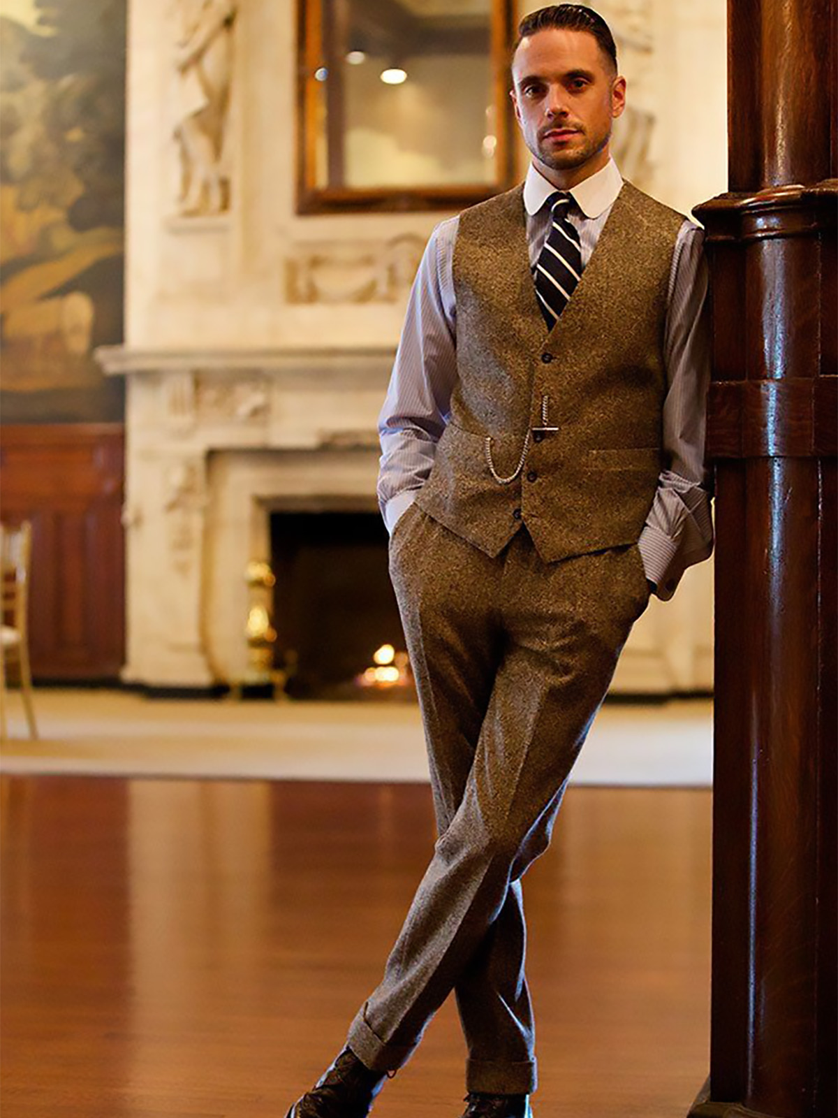 ANNIEBRITNEY Tweed Suits for M - Mens Fashion Trajes recension och pris