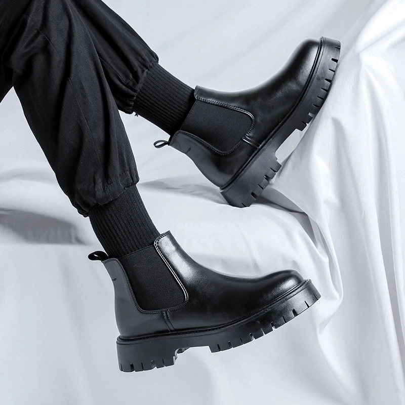 Chelsea Boots Fashion Leather  - Mens Fashion Dress Shoes recension och pris