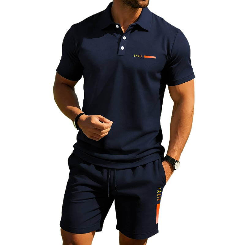 PARIS Print Men's high-end sum - Men'S Fashion Polo Shirt recension och pris